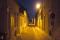 rue at night - Le Crotoy, France 